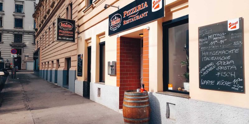 Außenansicht Pizzeria da Mario Wien Außenansicht Pizzeria da Mario Wien